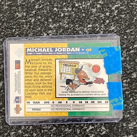 Michael Jordan Baseball Upper Deck Fun Pack Rookie - Picture 2 of 2